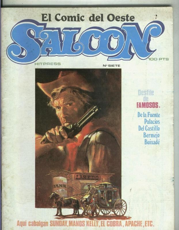 El comic del Oeste Saloon numero 7 (numerado 1 en trasera)
