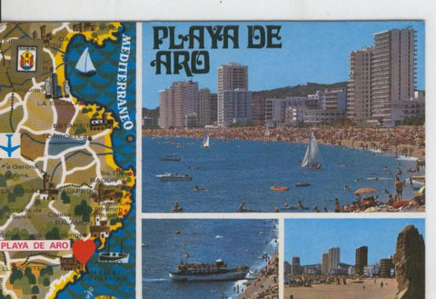 Postal 07952 : Playa de Aro,. vistas varias