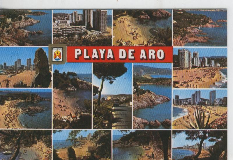 Postal 07956 : Playa de Aro, vistas varias