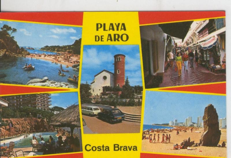 Postal 07959 : Playa de Aro, vistas varias