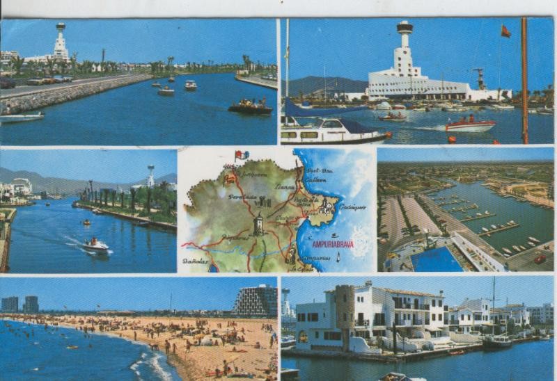 Postal 07975 : Costa Brava: Empuria, vistas varias