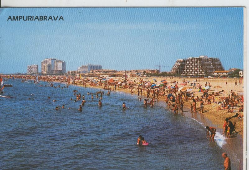 Postal 07979 : Costa Brava: Empuria, playa