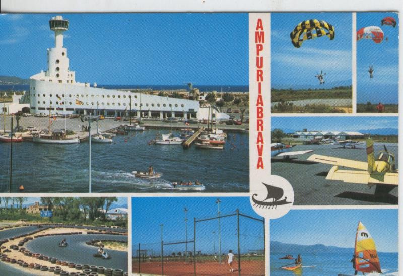 Postal 07983 : Costa Brava: Empuria, vistas varias