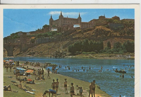 Postal 07993: Toledo, vista de El Alcazar desde el rio Tajo
