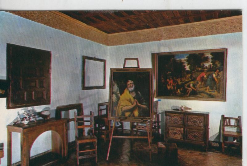 Postal 08000 : Toledo, estudio del museo del Greco