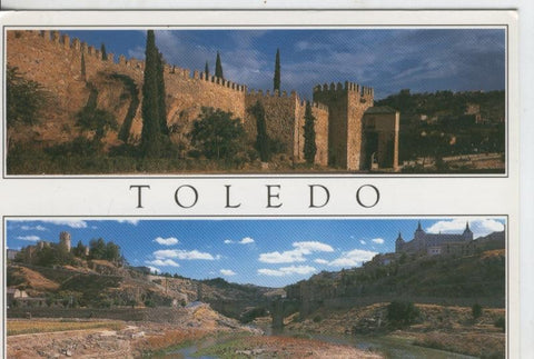 Postal 08001 : Toledo, vista murallas y Tajo
