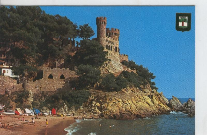 Postal 08007 : Lloret de Mar: vista del castillo