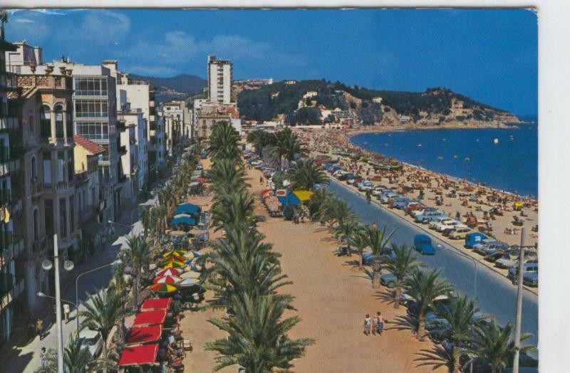 Postal 08014 : Lloret de Mar: vista del paseo