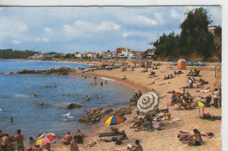 Postal 08021 : Lloret de Mar: playa de la Caleta