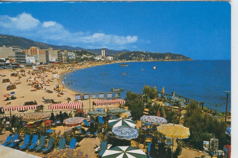 Postal 08023 : Lloret de Mar: vista playa