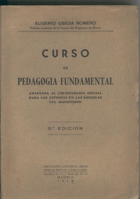 Curso de pedagogia fundamental