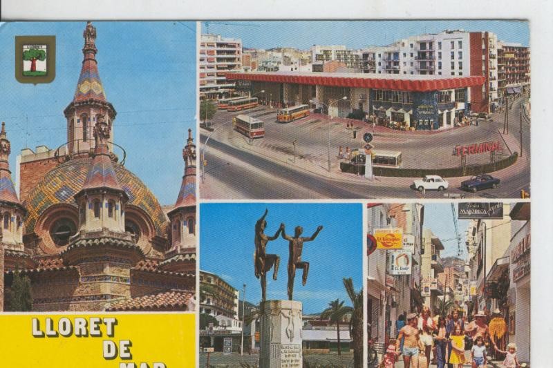 Postal 08032 : Lloret de Mar: vistas varias