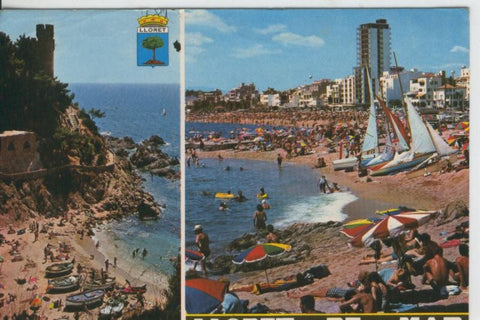 Postal 08042 : Lloret de Mar: vistas varias