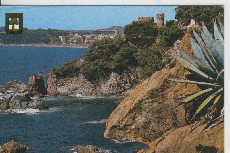 Postal 08053 : Lloret de Mar: Castillo y acantilado
