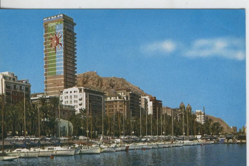 Postal 08064 : Puerto y Explanada de España en Alicante