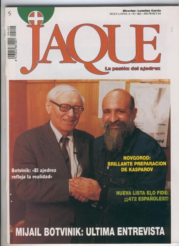 Jaque- Revista de ajedrez numero 402