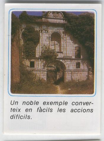 Cromos: Missatges D´alegria numerado 02