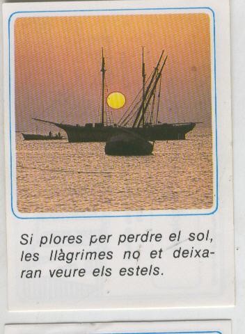 Cromos: Missatges D´alegria numerado 04