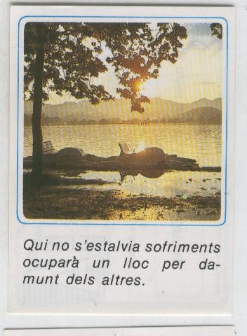 Cromos: Missatges D´alegria numerado 06