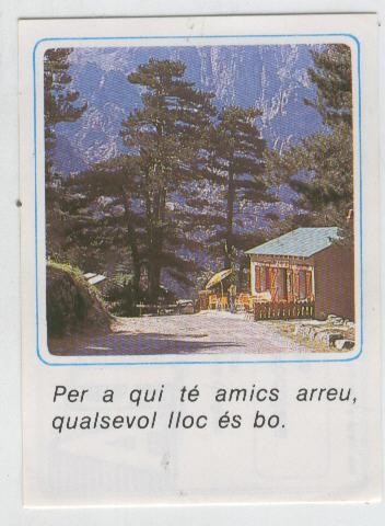 Cromos: Missatges D´alegria numerado 09