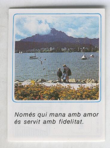 Cromos: Missatges D´alegria numerado 12