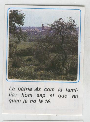 Cromos: Missatges D´alegria numerado 16