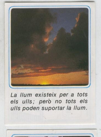 Cromos: Missatges D´alegria numerado 17