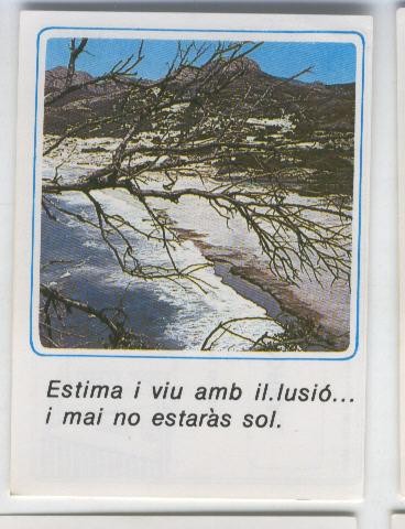 Cromos: Missatges D´alegria numerado 24