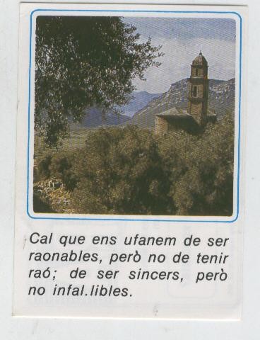 Cromos: Missatges D´alegria numerado 31