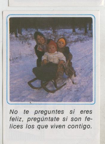Cromos: Mensajes de Alegria numerado 10