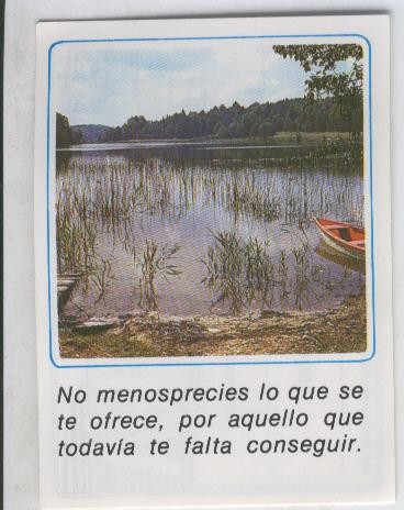 Cromos: Mensajes de Alegria numerado 12