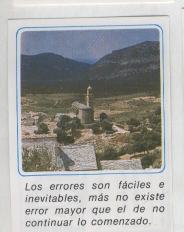 Cromos: Mensajes de Alegria numerado 15