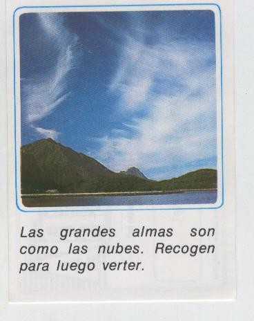 Cromos: Mensajes de Alegria numerado 20