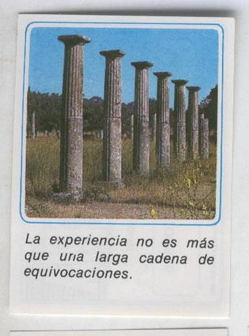 Cromos: Mensajes de Alegria numerado 23