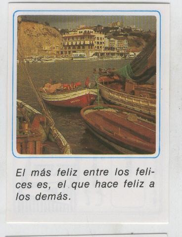Cromos: Mensajes de Alegria numerado 27