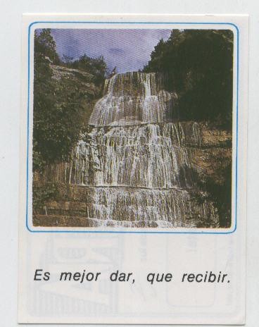 Cromos: Mensajes de Alegria numerado 42