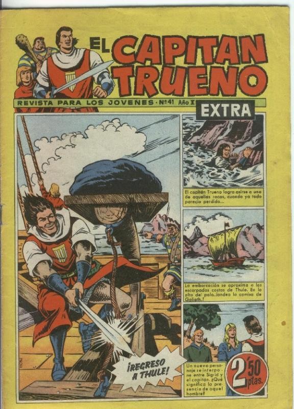 El Capitan Trueno Extra numero 041 (numerado 1 en trasera)