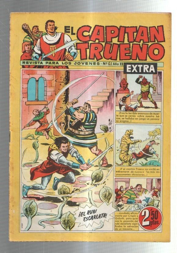 El Capitan Trueno Extra numero 061 (numerado 1 en trasera)