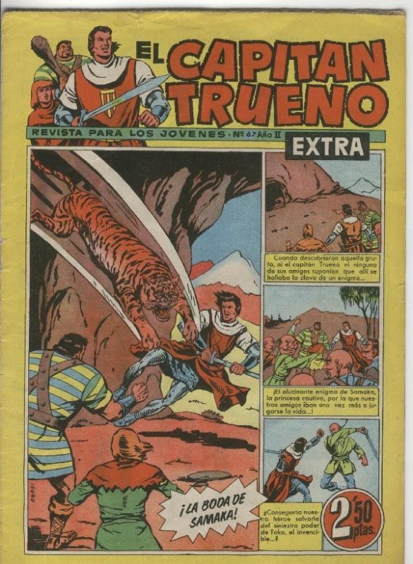 El Capitan Trueno Extra numero 067 (numerado 1 en trasera)