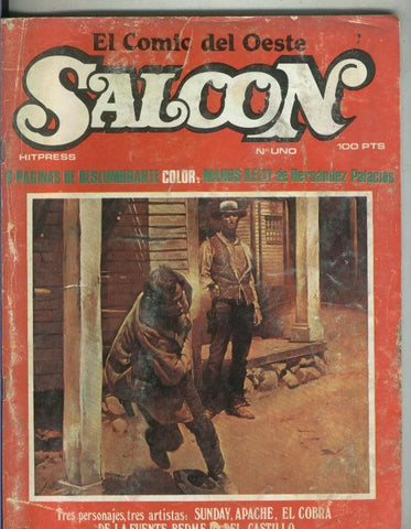 El comic del oeste Saloon numero 1 (numerado en trasera 2)