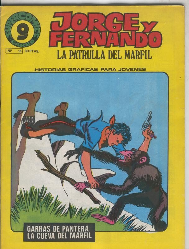 Jorge y Fernando de supercomics Garbo numero 16: Garras de pantera-la cueva del marfil