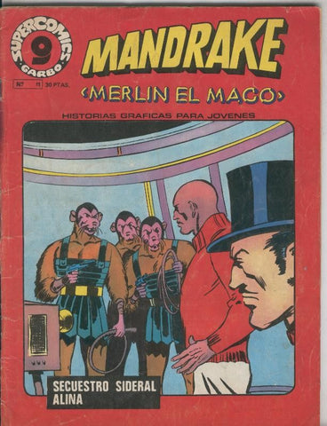 Mandrake el Mago de supercomic Garbo numero 11: Secuestro sideral-alina