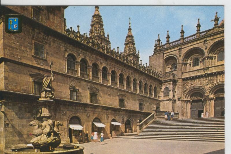 Postal 08133 :  Plaza de las platerias, Santiago de Compostela