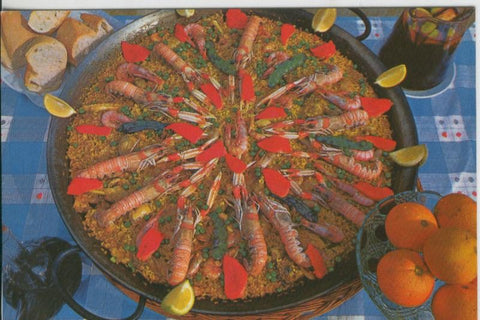 Postal 08135 : Cocina tipica: La Paella