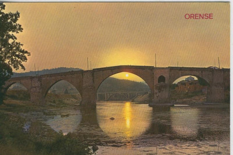 Postal 08144 : Puente Romano sobre el rio Miño en Orense