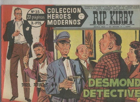 Heroes Modernos serie C: Rip Kirby numero 35 (numerado 1 en la trasera)