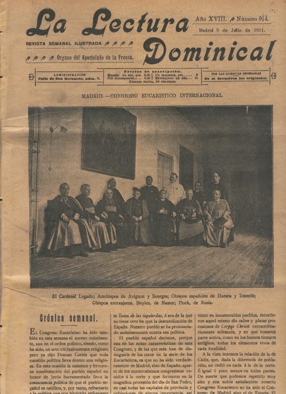 La lectura dominical numero 914 del 9.7.1911