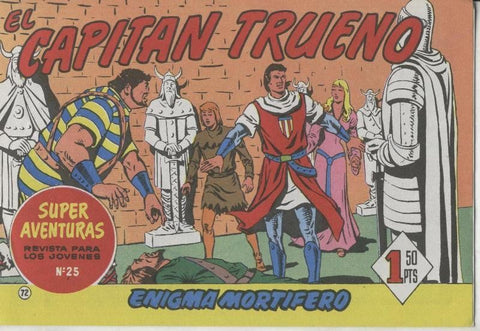 El Capitan Trueno facsimil numero 072: Enigma mortifero