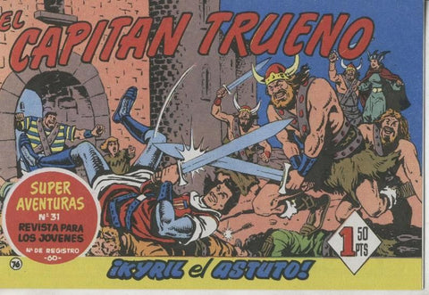 El Capitan Trueno facsimil numero 076: Kyril el astuto