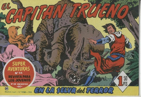 El Capitan Trueno facsimil numero 085: En la selva del terror